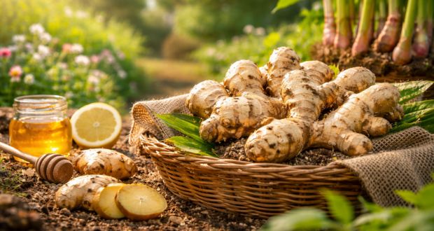 🌿 Gengibre: A Raiz Poderosa que Cura, Alimenta e Conecta o Sítio à Natureza 1 gengibre