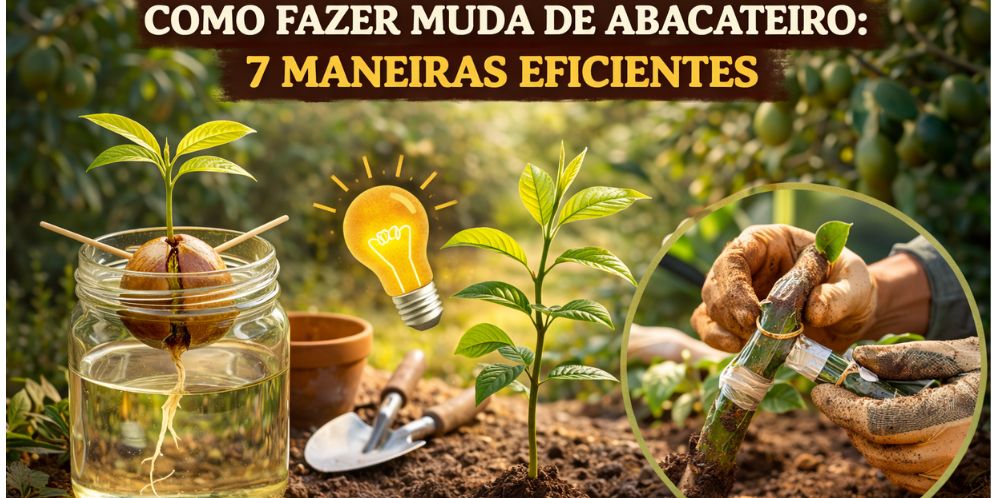 como fazer muda de abacateiro
