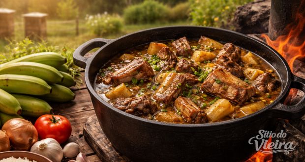 Costela com Banana Verde: Receita Tradicional do Sítio, Sabor de Raiz e Cozinha de Verdade 1 costela banana verde